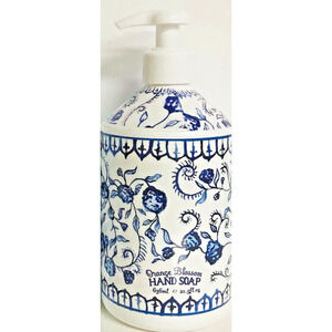 Home & Body Co. ORANGE BLOSSOM Deruta Blue Moisturizing Hand Soap USA made